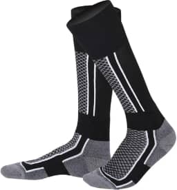 2 pares Meias de Esqui Meias masculinas de inverno para aquecer esportes caminhadas e montanhismo térmicas para neve e esqui Botas longas