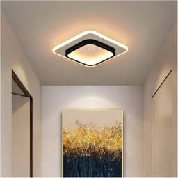 EKROTOK Luz De Teto 24 * 24CM, Luminária de Teto com 3 Cores Claras para Sala de Jantar, Quarto, Cozinha, Café, Lustre de LED Pendente, Luminária Pendente de LED (85-265V)
