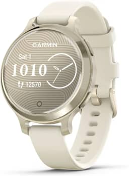 Garmin Relógio Lily 2 Active Lunar Gold com Branco 38mm com Monitor de Atividades