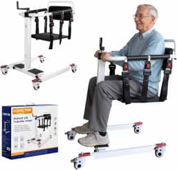 Cadeira de transferência de elevador de paciente, cadeiras de transferência para idosos, cadeira de elevação para idosos e deficientes, cadeira de rodas de transferência para dispositivo de