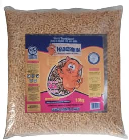 Pellets Higiênico De Madeira Para Gatos Madeirinha 10 Kg