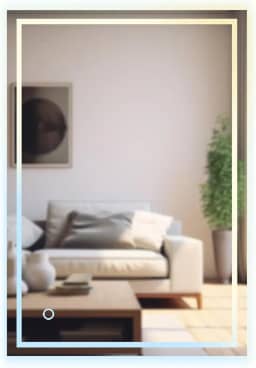 Espelho Retangular Led Touch 3 Cores, Luxo 90x70cm, MR-BH006, Alira Home