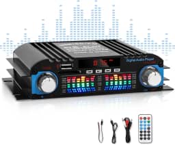 Genérico Mini Amplificador de Potência de Áudio Profissional, 60Wx4, 4 Canais, Placa Amplificadora de Potência Estéreo, HiFi Amplificador Digital de Áudio