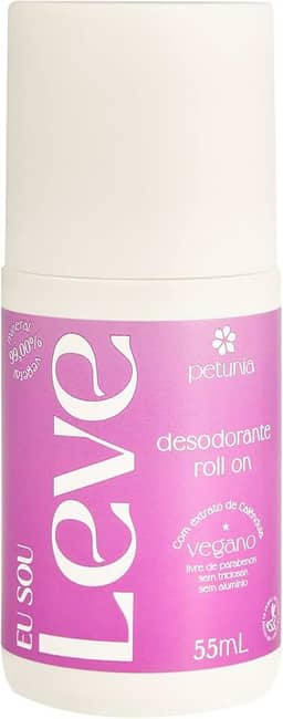 Petunia Desodorante Vegano Roll On Eu Sou Leve 55Ml
