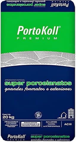 Argamassa Aciii Portokoll Super Porcelanatos Cinza 20kg
