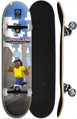 Skate Completo Semi profissional Progress - PGS Pro model Damascraft