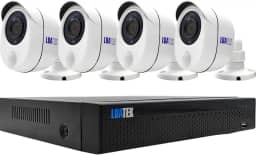 Kit CFTV DVR com 4 Câmeras de Segurança Full HD 1080p, Sensor Infravermelho, Alarme e Saída HDMI