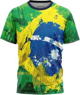 Camiseta Masculina Países e Locais Skinbox Estampa HD Regulação Térmica