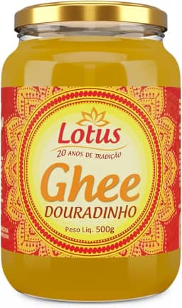 Manteiga Clarificada Lotus Ghee Douradinho 500g Sem Lactose