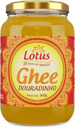 Manteiga Clarificada Lotus Ghee Douradinho 500g Sem Lactose