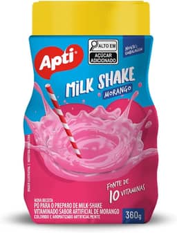 Pó Para Preparo De Milk-Shake Apti 360g Morango