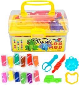 Maleta de Massinhas com 12 Massinhas e Acessórios de Modelar