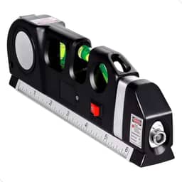 Trena Nivel a Laser Nivelador Medidor Profissional 3 ModosPrateleira Parede Estante Mundo Compras