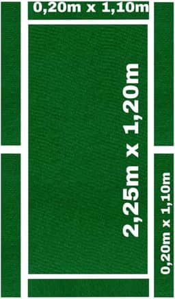 Pano Para Mesa De Bilhar De Até 2,30x1,30 - Pedra E Tabelas Cor:Verde