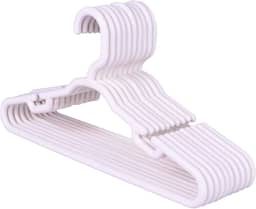 Kit Conjunto Cabide Infantil Reforçado Branco 8mm - 30 Unidades