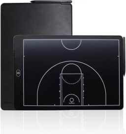 Tela LCD de 40,6 cm, placa tática de treinamento, placa eletrônica com caneta stylus, com função de bloqueio, para treinador de basquete e futebol (basquete meia quadra)