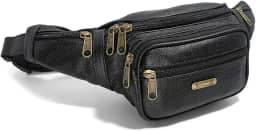 Pochete Masculina de Couro Legítimo Grande Espaçosa Cor:Marrom