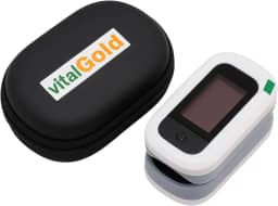 Oxímetro de Pulso de Ponta de dedo VitalGold (Oxímetro + Estojo)