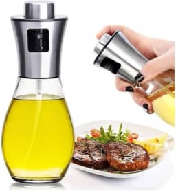 Spray Azeite Vinagre Óleo Borrifador Pulverizador Galheteiro Frasco Culinário Design Elegante Prático Econômico Saudável Versátil Multiuso 200 ml Premium