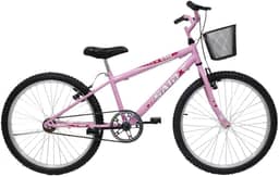Bicicleta de Passeio Saidx Bike Feminina Sem Marcha - Aro 24 Mono - Freios V Brake