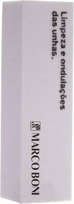 Bloco Lixa para Unhas, 6047, Marco Boni, Branco, 1 Unidade