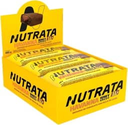 Nutrata Whey Grego Havanna 40g display com 12 barras - Brownie de chocolate