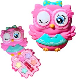 Kit Maquiagem Infantil Coruja com Sombras e Batom