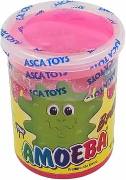 Slime Amoeba Atoxica – Brinquedo Divertido, Sensorial e Anti-Estresse – Massinha Estica, Modela e Relaxa – Crianças acima de 3 anos (Rosa)