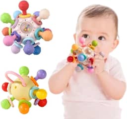 Mordedor Infantil Flexível 360° Livre de BPA Brinquedo para Bebês