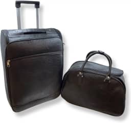 Kit Mala de Viagem Executiva Padrão Bordo + Mala de Mão (Preto)