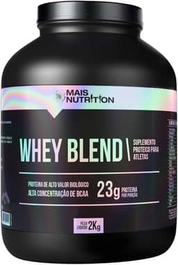 Mais Nutrition Whey Blend Sabor Morango 2Kg Pote
