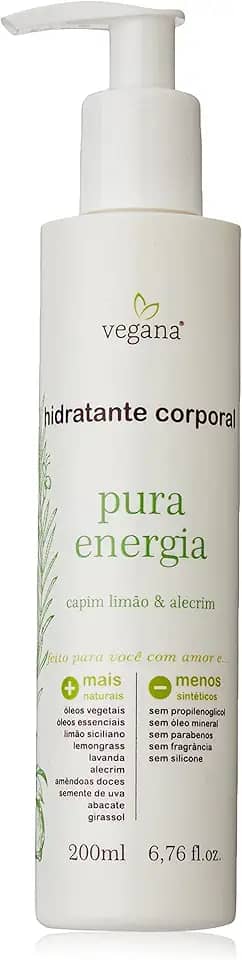 Vegana Hidratante Corporal Pura Energia 200ml, VEGANA
