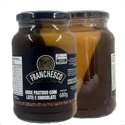 Doce de Leite Mineiro com Chocolate Franchesco 680g – Cremoso, Artesanal e Sabor Tradicional