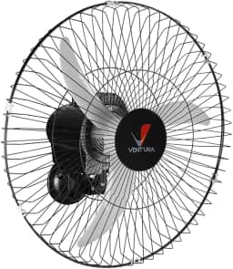 Venti-Delta, Ventura, 796425, Ventilador Parede Oscilante,60 cm, 60 Fios, Preto - Bivolt