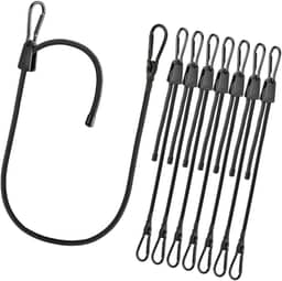 Corda de Bungee Jump Resistente com Alça Ajustável E Ganchos, 8 Unidades