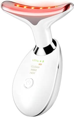 Massageador Facial Elétrico 3 Funções EMS com Aquecimento