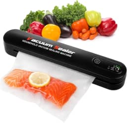 Seladora Embaladora a Vácuo Automática Portátil Doméstica Embalagem Moderna Embaladora Selar Profissional Embalador Carnes Plástico Empacotadora Queijo Fechar Pro (+1 ROLO A VACUO 25CMX5M)