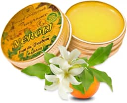 Perfume NEROLI – Eau de Parfum – Bálsamo Sólido – Óleos Essenciais Naturais Fragrância de Aromaterapia (Flores de Laranjeira, Aurantium Citrino, Tuberosa, Tangerina, Narciso, Cassie) Tamanho de