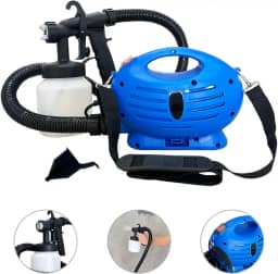 Pistola De Pintura Elétrica Pulverizador De Tinta Compressor Portátil 650W Com Bico de Metal, 3 Padrões de Pintura e Caneca de 800ml (110V)