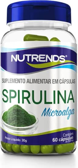 Spirulina 500mg 60 cápsulas, Nutrends