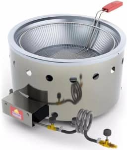 Fritadeira Tacho para Salgados Pastel 7 L Aço Inox a Gás