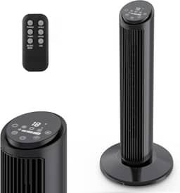 Hivento Ventilador Torre com Controle Remoto, 3 Velocidades, 3 Modos de Vento, Oscilação de 70°, Timer de 15h, Controle Touch Econômico – Ventilador para Quarto, Sala e Uso Doméstico,127V