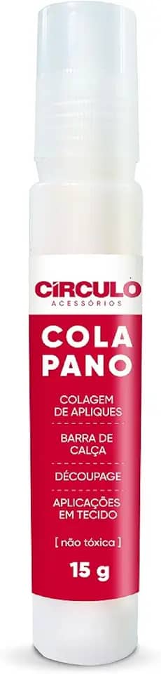 Cola de Pano Tecido 15g Círculo – Perfeita para Costura e Artesanato Fixação de Tecidos em Projetos de Patchwork e Quilting Secagem: em 72 horas