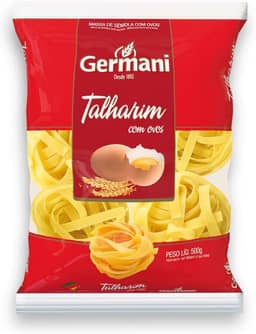 Germani Alimentos Macarrão Talharim Médio Com Ovos Germani 500G Massa Talharim De Sêmola Com Ovos Pasta Tagliatelle Medie All Uovo Vermelho Um Ninho Delicioso De Sabor Receita Caseira Desde 1892