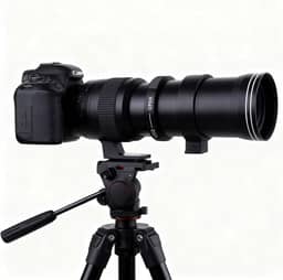 Andoer Lente teleobjetiva zoom manual 420-800 mm f/8.3 para Canon EOS Rebel SL2 SL1 T3 T3i T4i T5 T5i T6 T6i T6s T7 T7i 4000D 6D 7D 60D 70D 77D 80D 5D II/III/IV 550D 650D 650D D