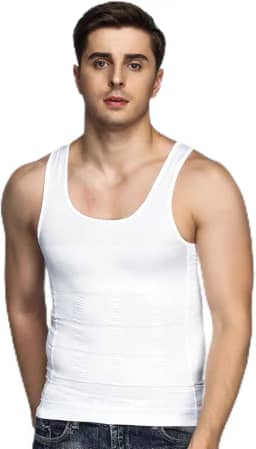 Camiseta masculina modeladora corporal emagrecedora, colete de compressão, camada de base fina, regata modeladora