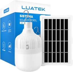 Lampião Led Lanterna Recarregável Solar Emergência Camping Barraca E Pesca