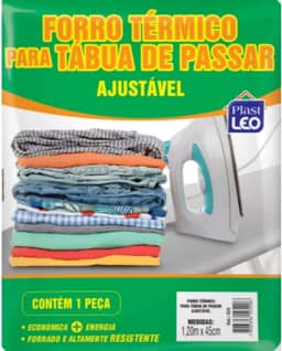 PlastLeo Forro Térmico para Tábua de Passar Roupa - Ajustável (0,45x1,20m) (Ref.: 520), Sem Cor