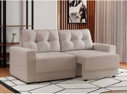 Sofá 2 Lugares Retrátil Lubeck Linho Cru