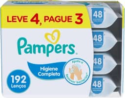 Lenços Umedecidos Pampers Higiene Completa192 Unidades